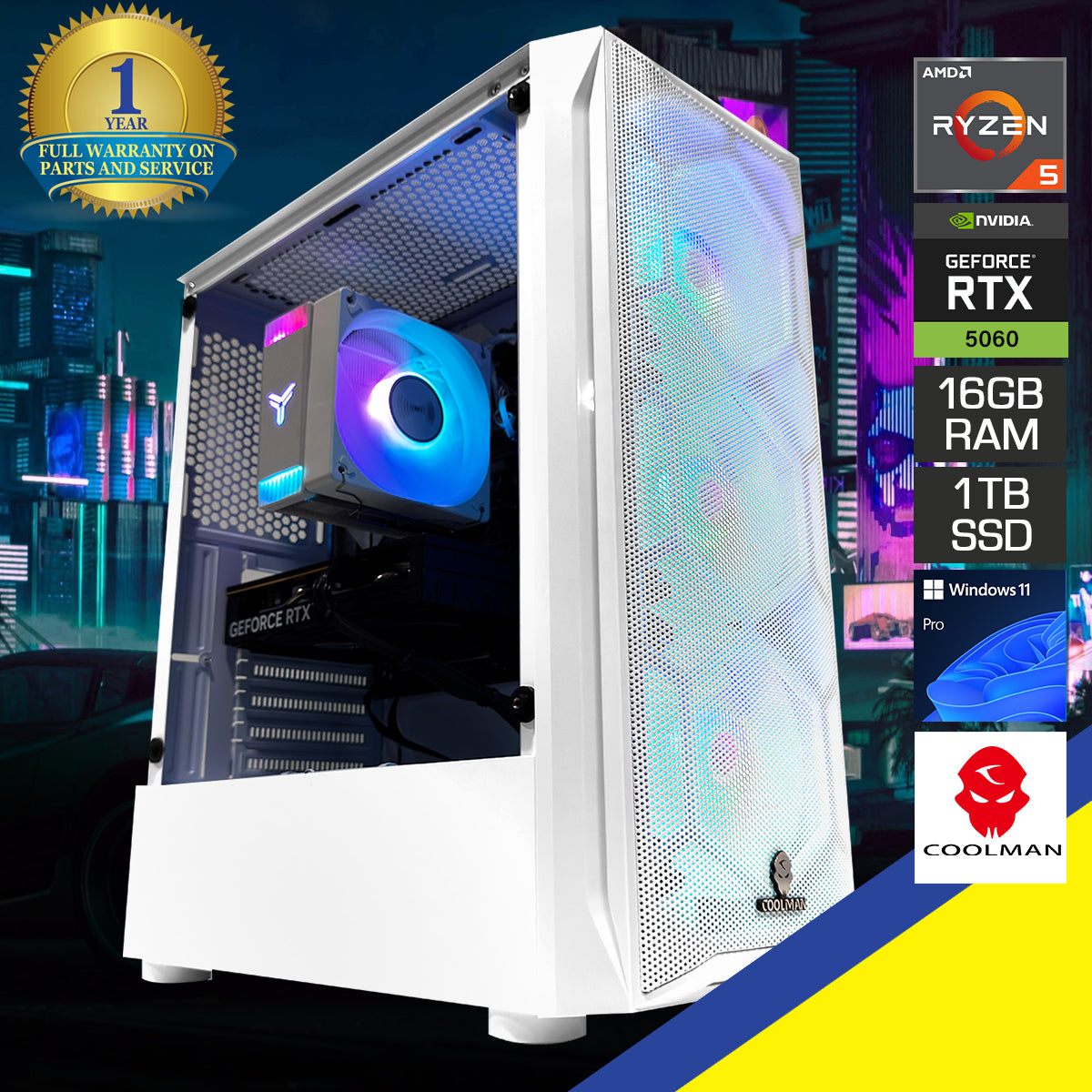 Sigma Aurora White Desktop Gaming PC