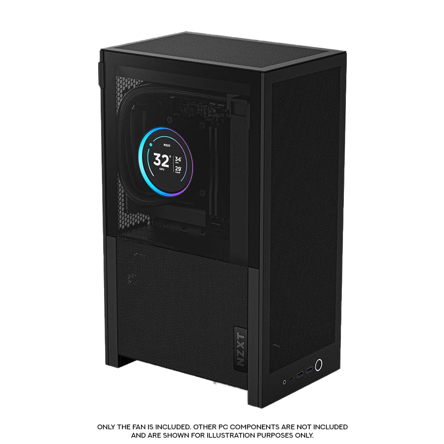 NZXT H2 Flow 2026 Mini-ITX Airflow Case (Black) (CI-H21FB-01)