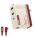 IINE 65W GaN HDMI Video Converter with Ethernet Port for Nintendo Switch (Red/White) (L845)