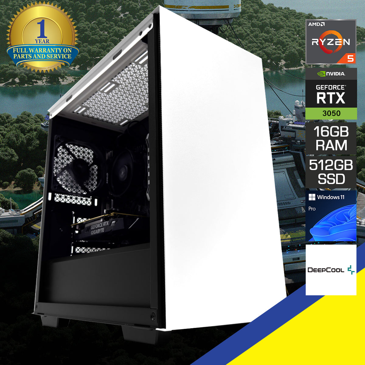 Alpha Macube White Desktop Gaming PC