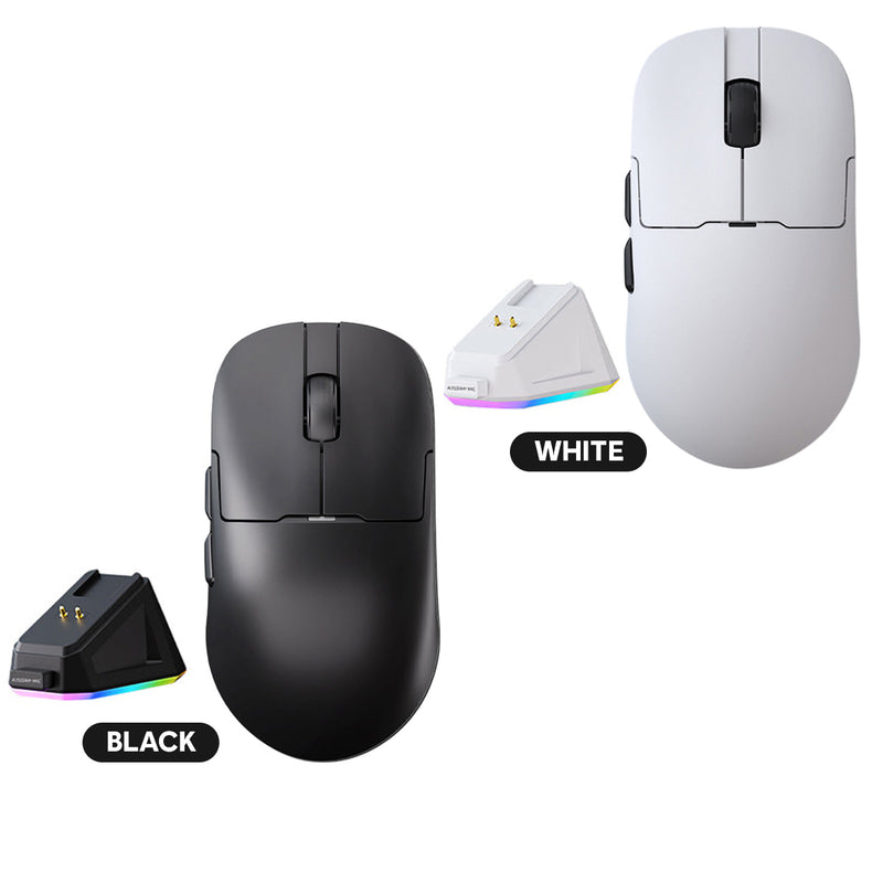 Ajazz AJ159P MC Tri-Mode Gaming Mouse (Black, White)