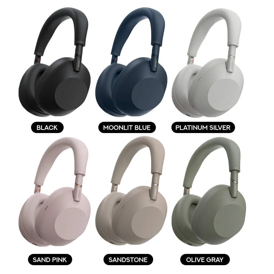 Sony WH-1000XM6 Wireless Noise Cancelling Headphones (Black, Moonlit Blue, Platinum Silver, Sand Pink, Sandstone, Olive Gray)