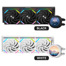 Sama Q70 360mm AIO CPU Cooler with Detachable 2.8" LCD Screen