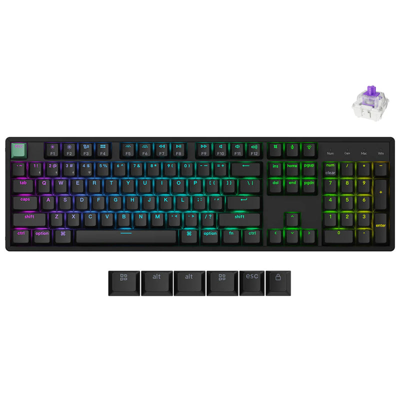 Keychron K10 HE Standard Version Full Size Wireless Magnetic Switch Custom Keyboard - Black