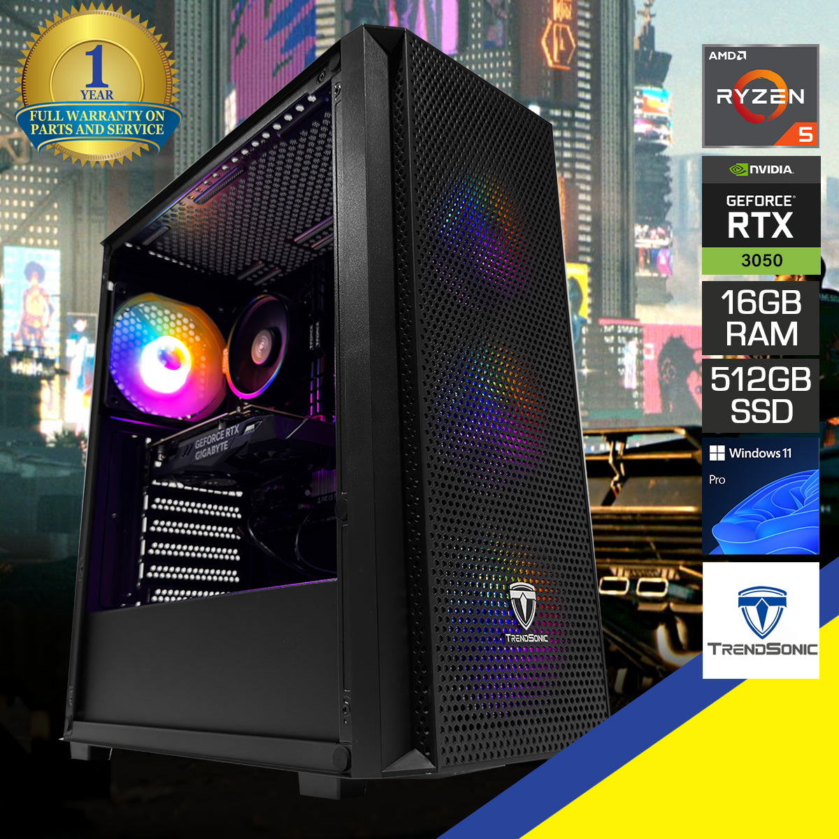 Alpha Breeze Black Desktop Gaming PC