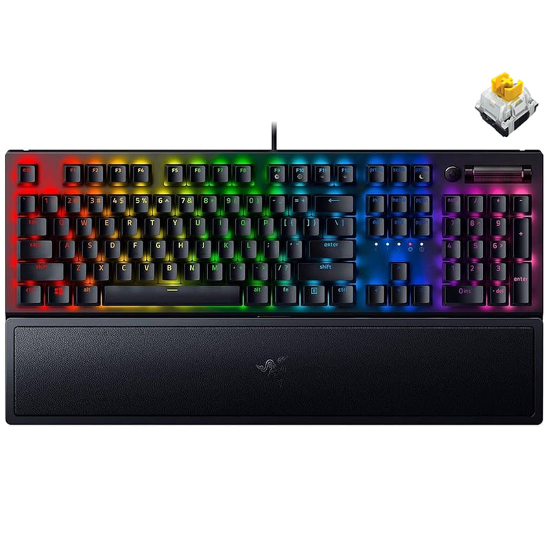 Razer Blackwidow V3 Mechanical Gaming Keyboard (Yellow Switches)