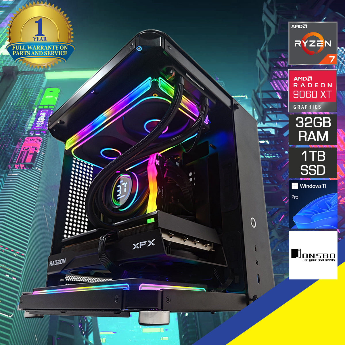 Sophos TK-1 Black Desktop Gaming PC