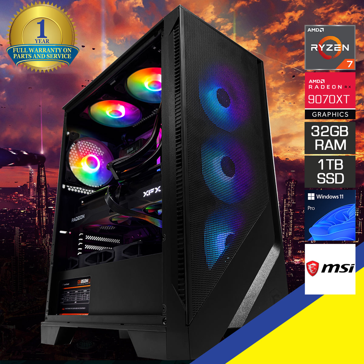 Optima MAG 120A Black Desktop Gaming PC
