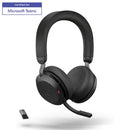 Jabra Evolve2 75 Link380A MS Stereo Noise-Canceling Wireless Headset (Black)