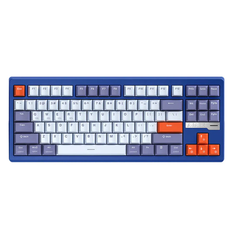 Ajazz QS87 RGB Tri-Mode 87-Keys Aluminum CNC Case Gasket-Mounted Hot-Swappable Mechanical Keyboard