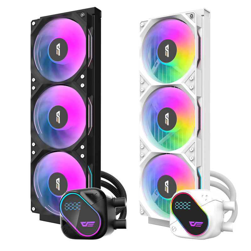 DarkFlash Explore DO 360 AIO 360mm Liquid CPU Cooler with Digital Screen Temperature