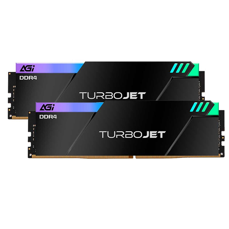 AGI TurboJet UD848 RGB 16GB (8GBx2) DDR4 3600MHz CL18 1.35V Gaming Memory Module (AGI3EPC08UD848-DC)