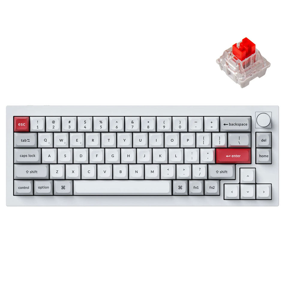 Keychron Q2 Pro QMK/VIA Knob Version Hot-Swappable RGB Backlight Wireless - Datablitz