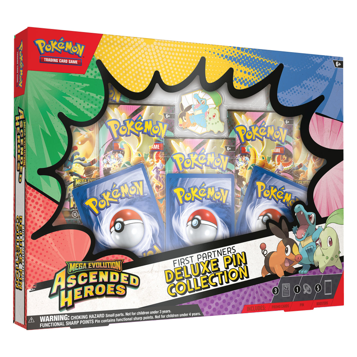 Pokemon Trading Card Game Mega Evolution Ascended Heroes First Partners Deluxe Pin Collection