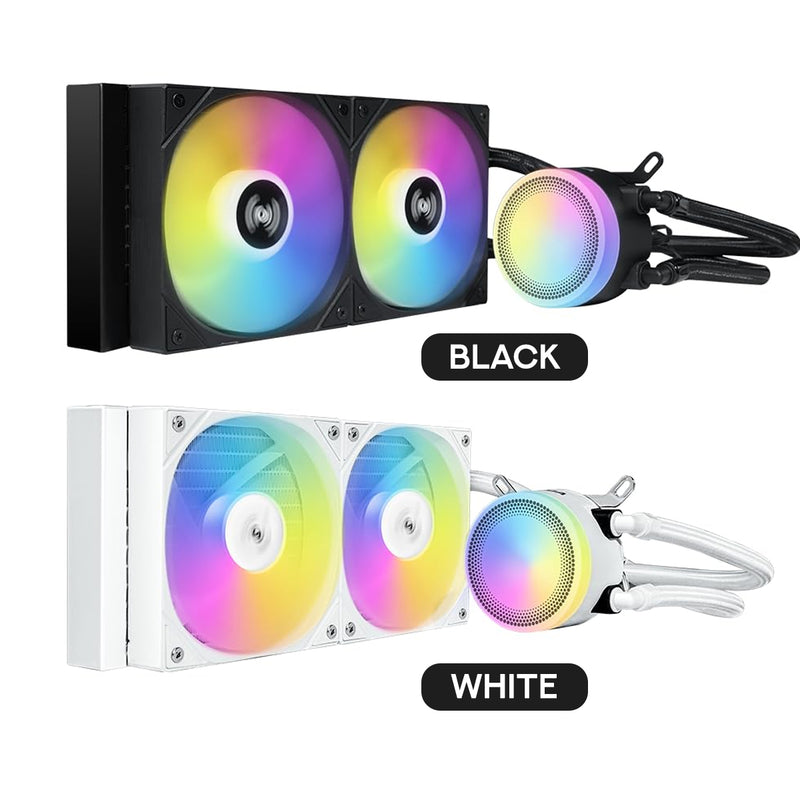 Sama L40 240mm ARGB AIO CPU Cooler (Black, White)