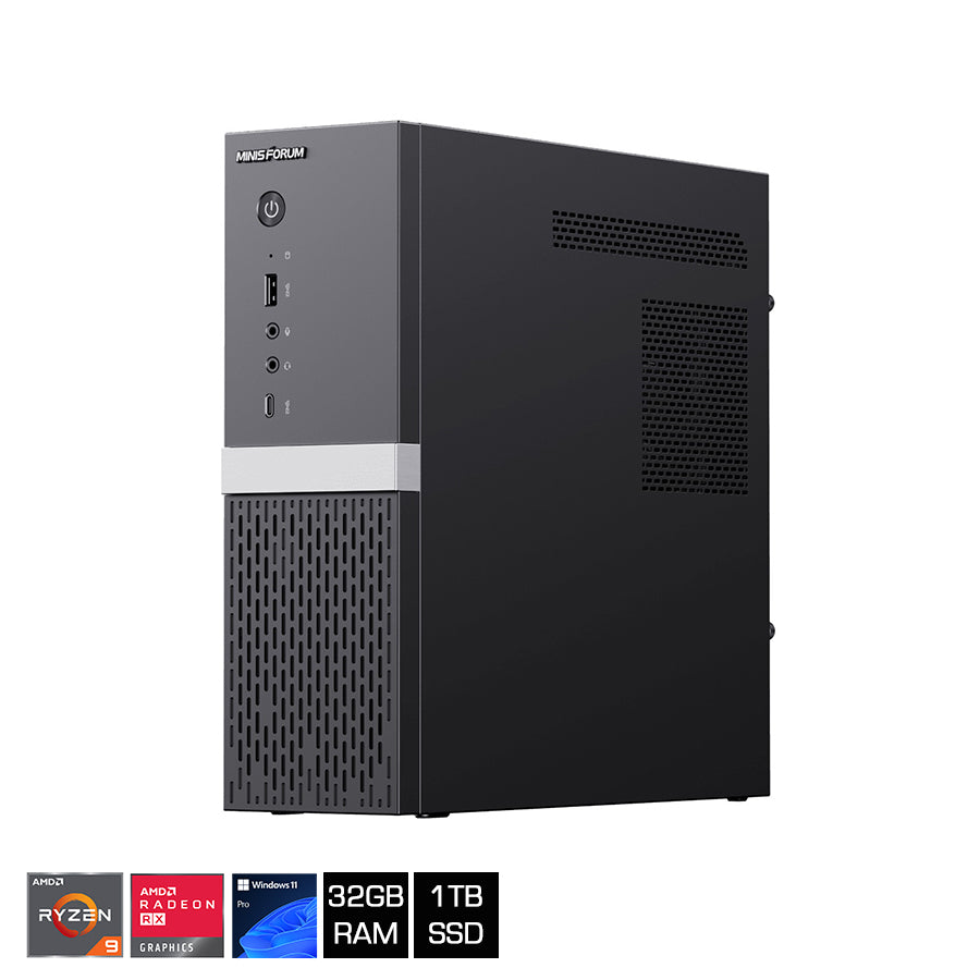 Minisforum 895D7-9060 AMD Ryzen 9 8945HX Processor 32GB RAM 1TB SSD AMD Radeon RX 9060 XT