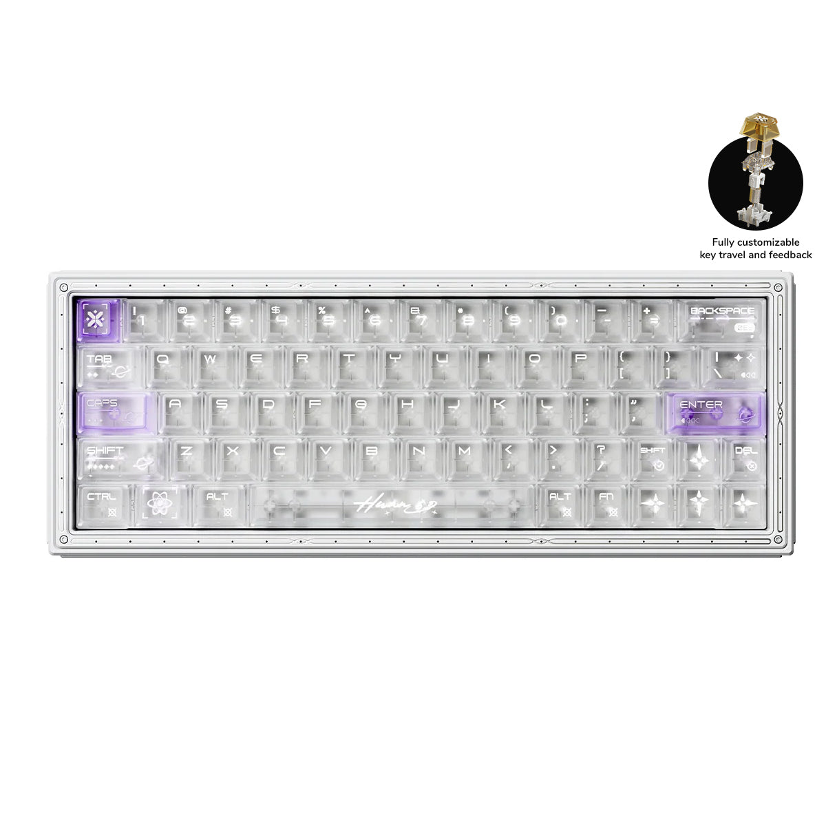 WLMouse HUAN63 HE Magnesium Alloys Keyboard (White)