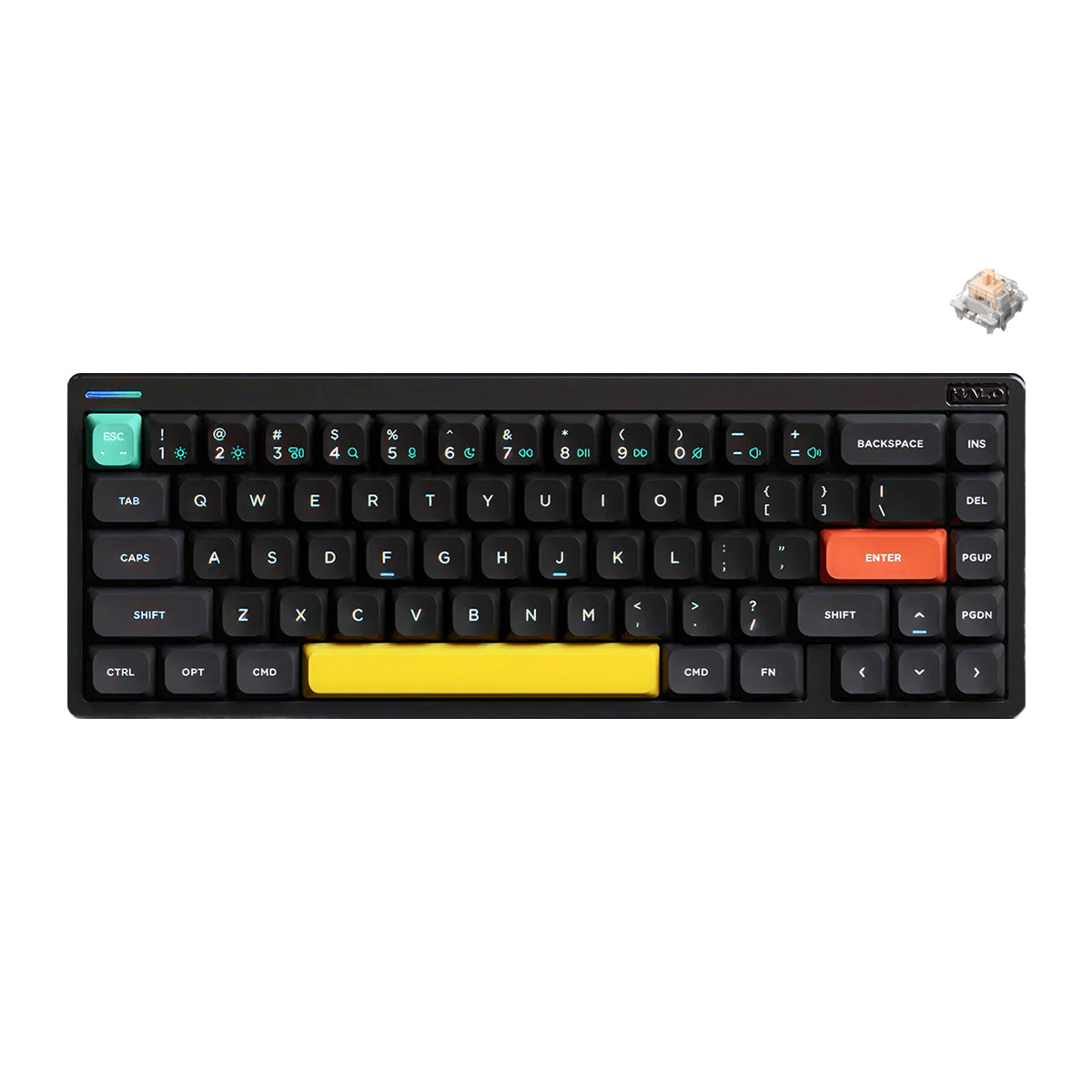 NuPhy Halo65 V2-IO High-Profile Wireless Mechanical Keyboard - Obsidian Black (Blush Max Switch)