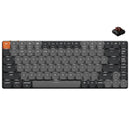 Keychron K3 QMK/VIA White Backlit Compact Wireless Mechanical Keyboard Version 3 - Black/Grey