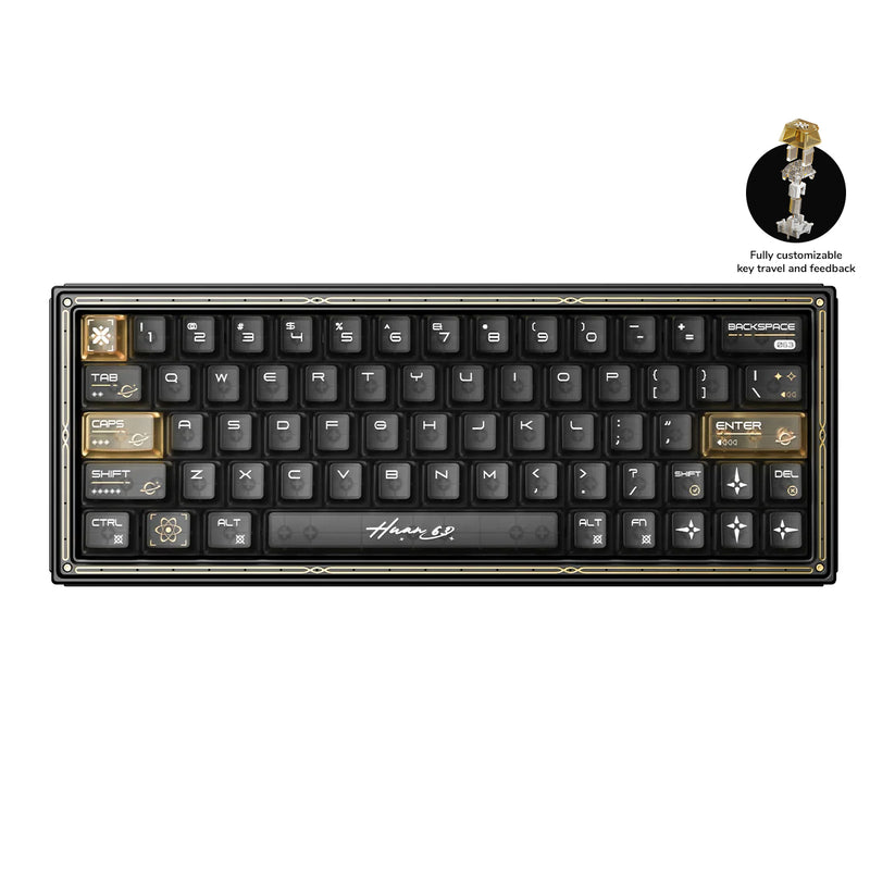 WLMouse HUAN63 HE Magnesium Alloys Keyboard (Black) (KBD-HUAN63-BLACK-