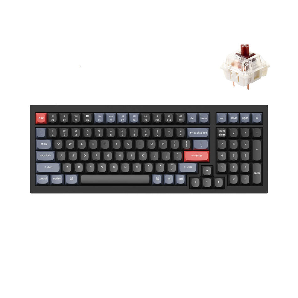 Keychron Q5 QMK Fully Assembled Hot-Swappable RGB Backlight Wired Mechanical Keyboard - (Q5-C3)