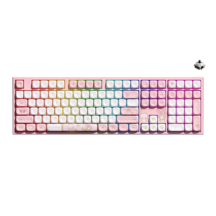 Akko My Melody 5108 V5 Multi-Mode RGB Hot-Swappable Mechanical Keyboard (Akko V3 Piano Pro)