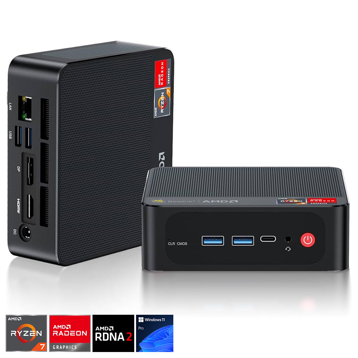Beelink SER5 Max AMD Ryzen 7 7735HS 24GB RAM 1TB SSD Windows 11 Pro