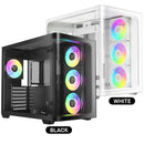 Ocypus Iota C70 Curve ARGB Digital Mid-Tower PC Case (Black, White)