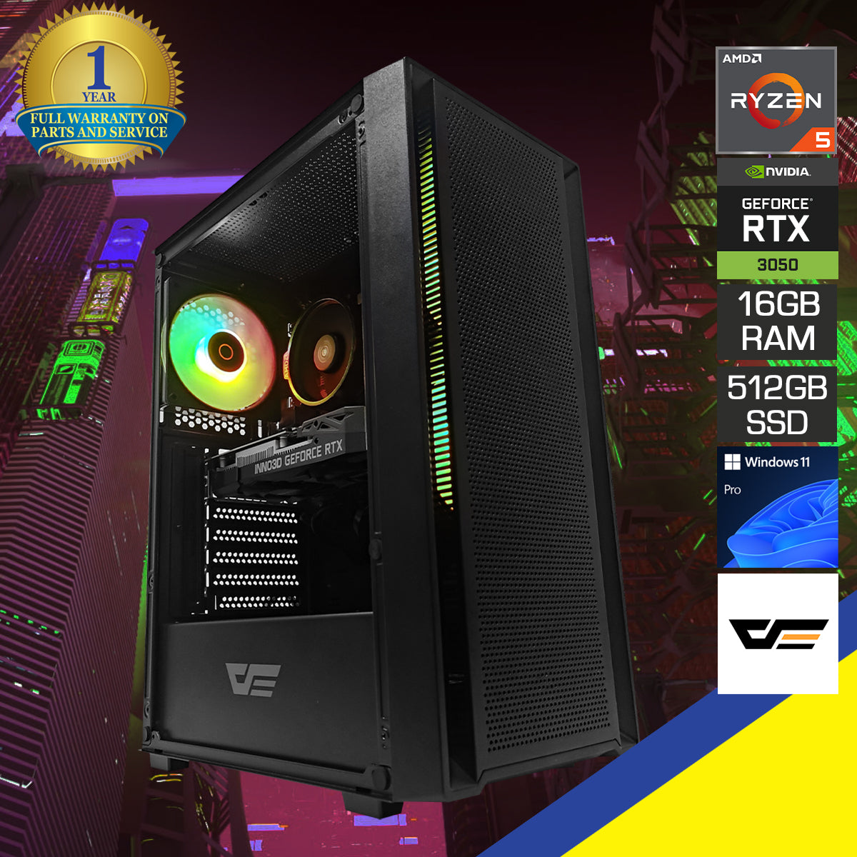 Alpha A305 Black Desktop Gaming PC