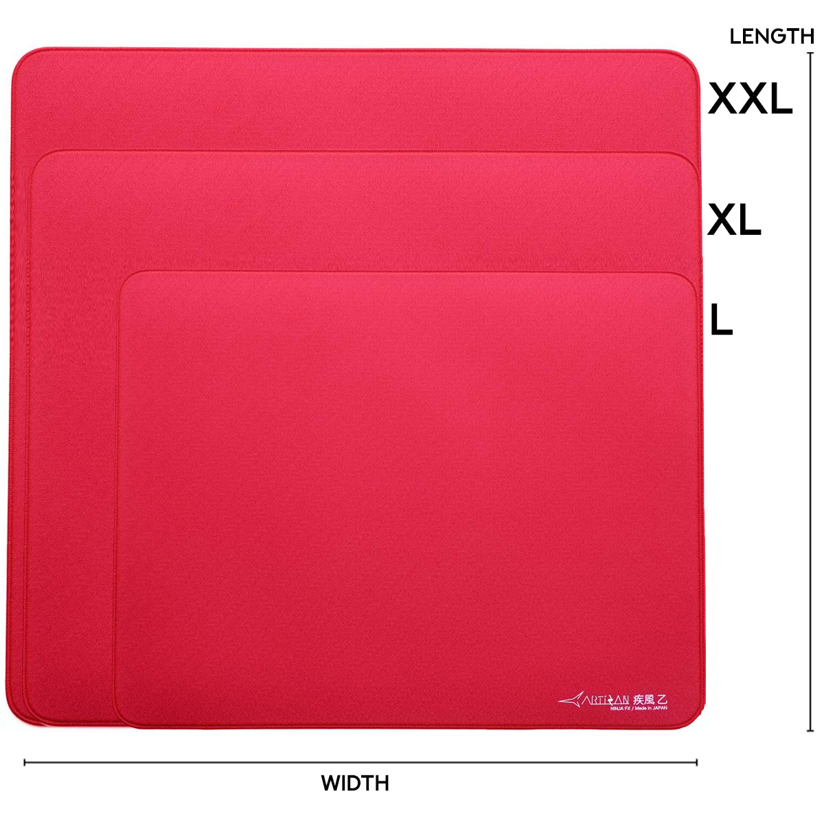 Artisan Ninja FX Hayate-Otsu V2 Gaming Mousepad - Wine Red (XSOFT, SOFT, MID) (L, XL, XXL)