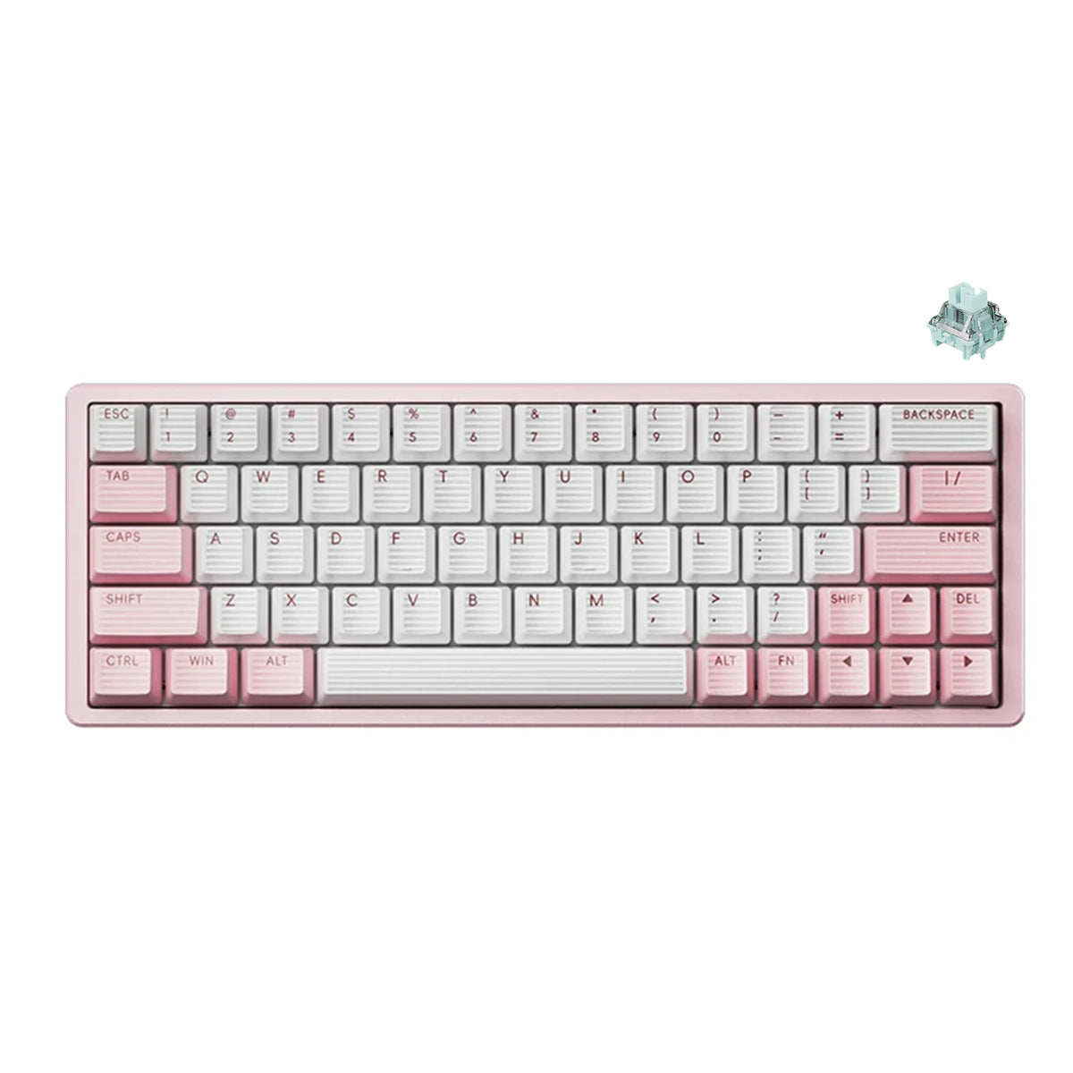 Scyrox Xpunk 63 CNC Aluminum 8K Magnetic Hall Effect Keyboard (Pink/White)
