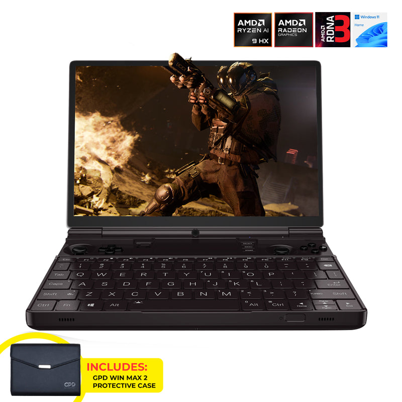 GPD Win Max 2 2025 AMD Ryzen AI 9 HX 370 10.1" WQXGA (2560X1600) IPS 32GB RAM LPDDR5X-7500MT/S