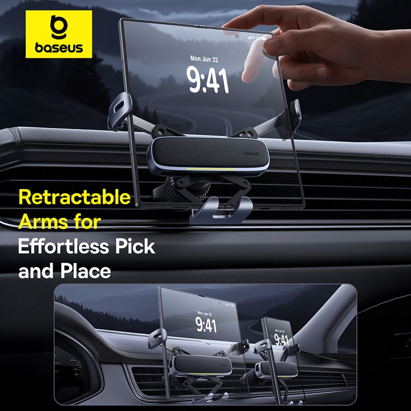 Baseus UltraControl Gravity Car Mount for Foldable Phone (Space Grey) (C40483401813-00)