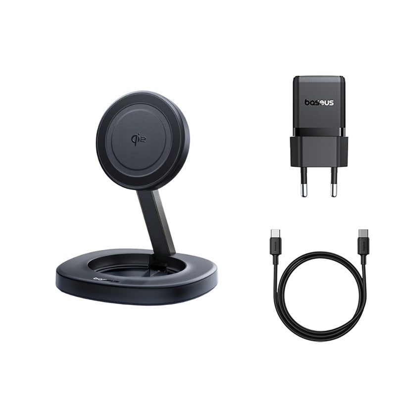 Baseus EnerFill FF11 Foldable Wireless Charger 15W includes USB-C to USB-C Data Cable 1M