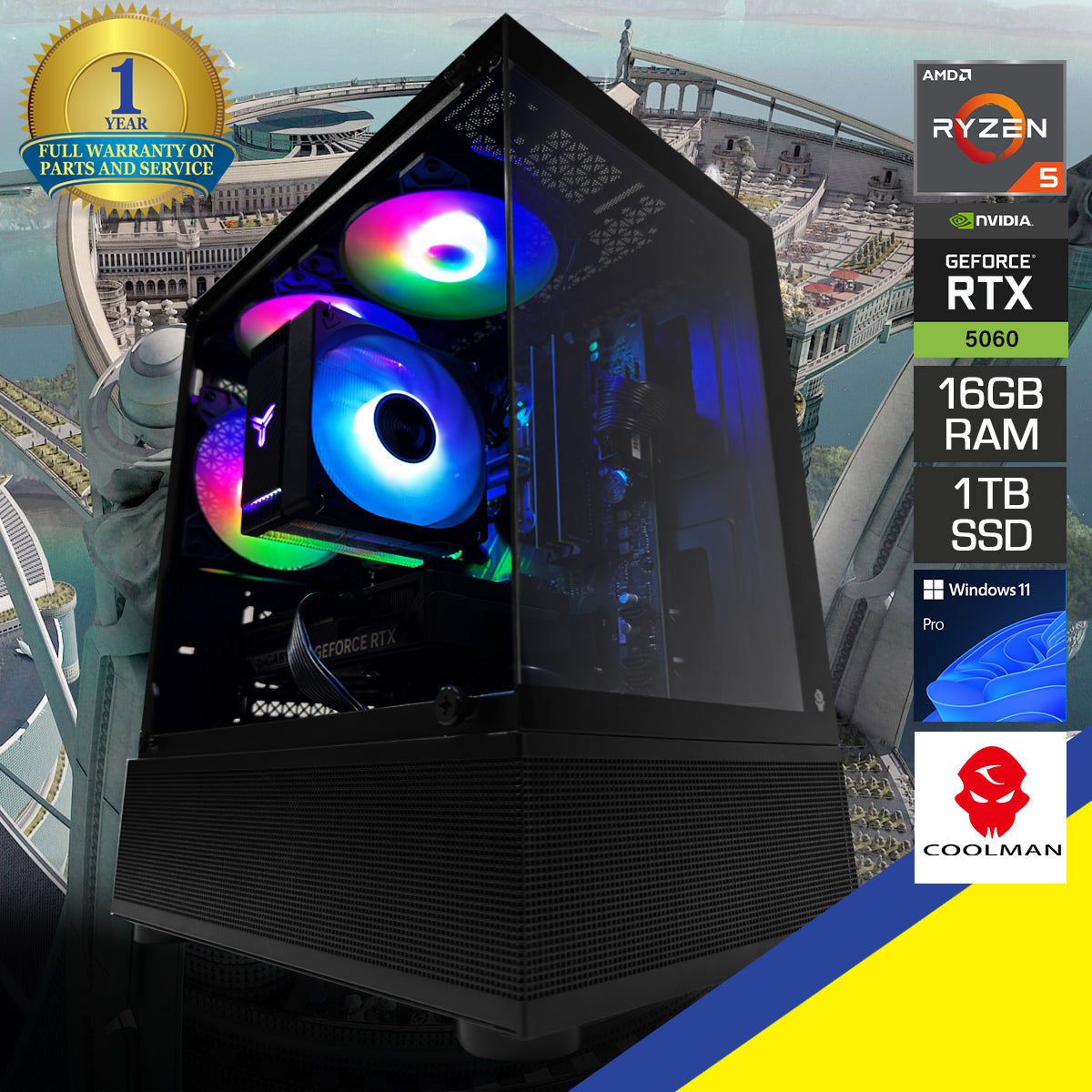 Sigma Reyna Black Desktop Gaming PC