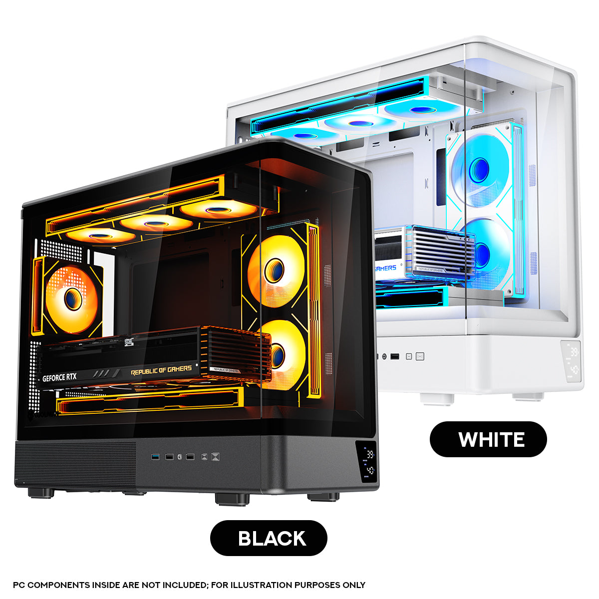 Coolman Astral M-ATX PC Case with Digital Screen Display