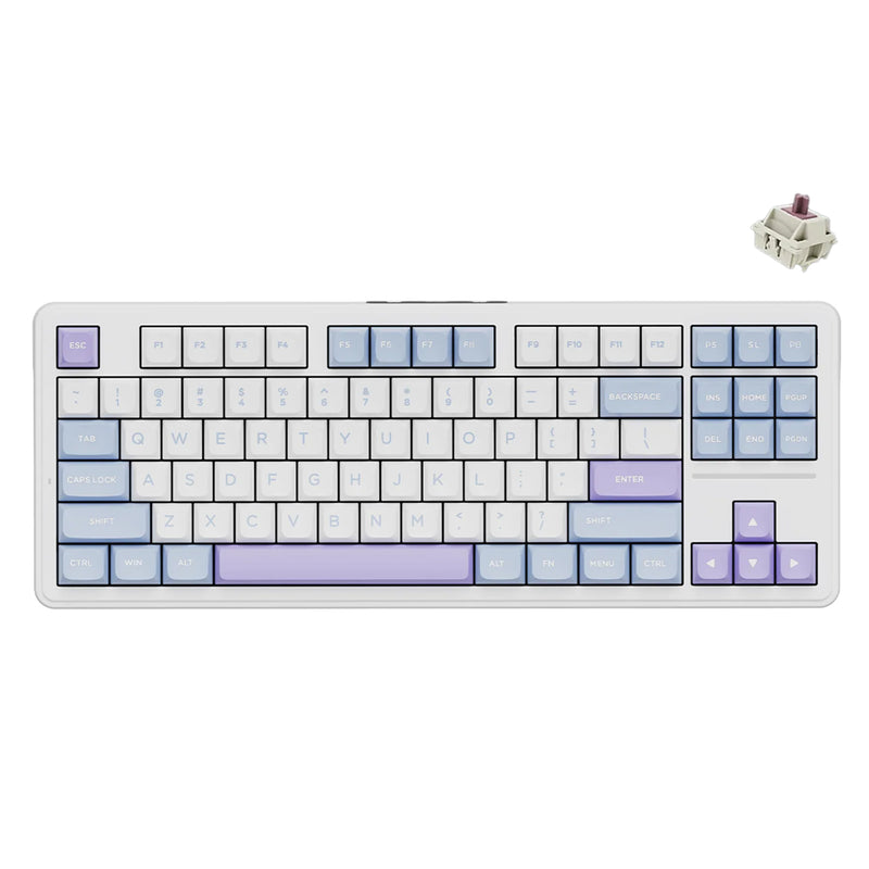 ATK A87 RGB Tri-Mode 87-Keys Gasket-Mounted Hot-Swappable Mechanical Keyboard (Sea Salt)