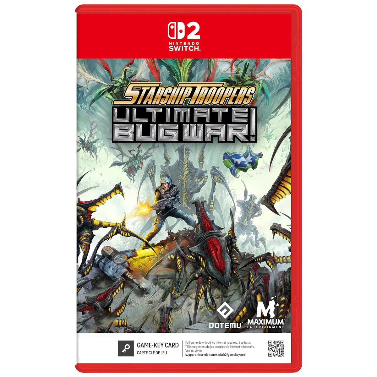 Nintendo Switch 2 Starship Troopers Ultimate Bug War Game Key Card