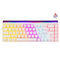 Nacodex x Ajazz NK68 Mixed Light Wired 68-Key Hot-Swappable Mechanical Keyboard (White) (Red Switch)