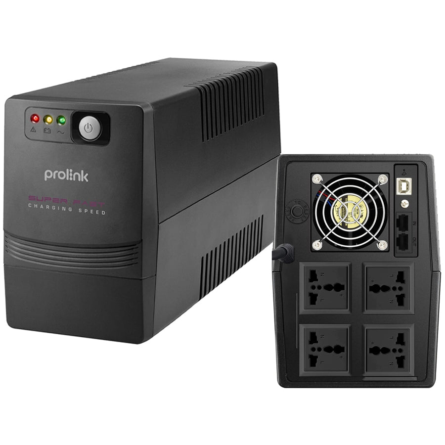 Prolink PRO1501SFCU-4U 1500VA 900W Super-Fast Charging Line Interactive UPS