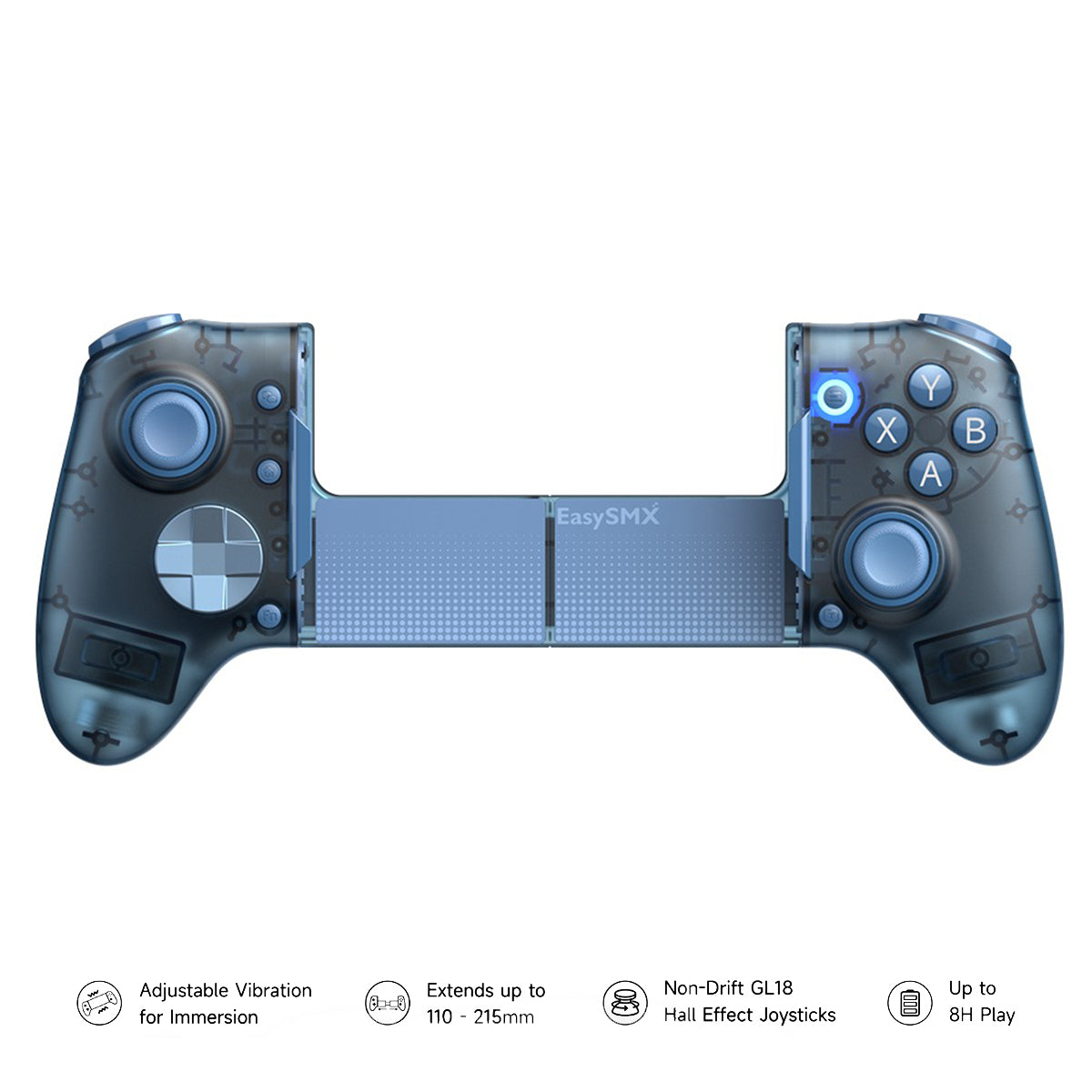 EasySMX M20 Bluetooth Mobile Gaming Controller for iOS/Android/Switch/PC (Blue) (VG-C468)