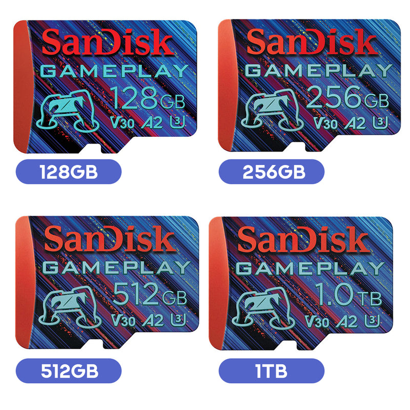 Sandisk Gameplay MicroSD Card for Mobile & Handheld Console Gaming