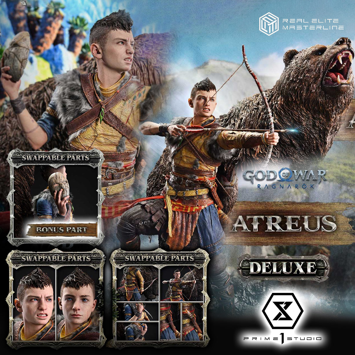 Real Elite Masterline God of War: Ragnarok Atreus DX Bonus version (REMGOW-03DXS)