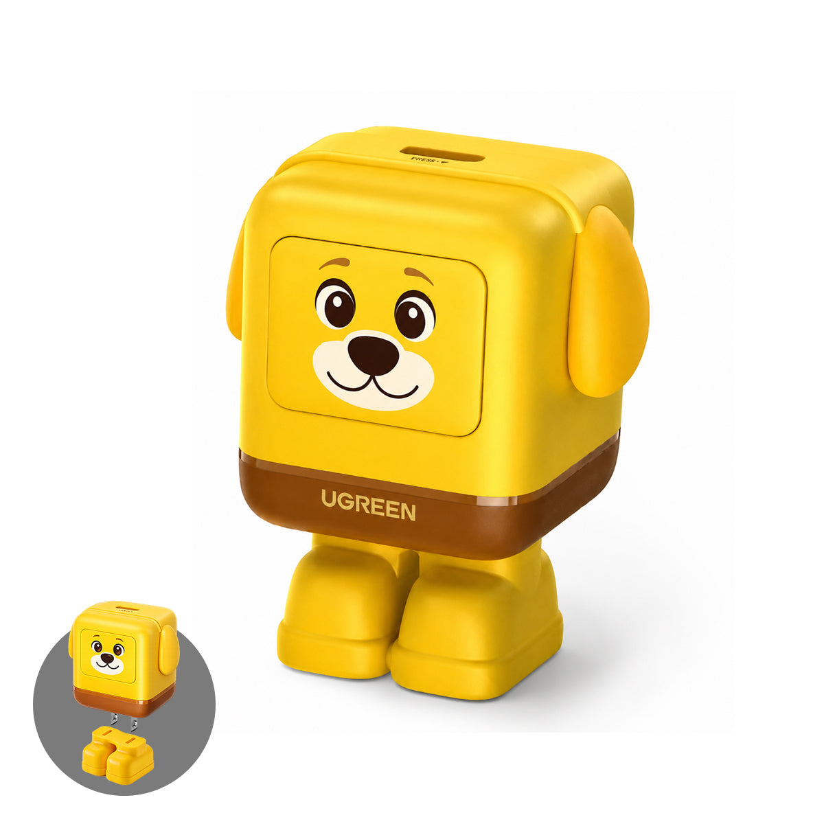 Ugreen Uno Mini Robot 30W USB-C GaN Fast Charger (Orange) (X608/85351)