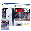 Sony Playstation PS5 Console Slim Disc Version NBA 2K26 Bundle