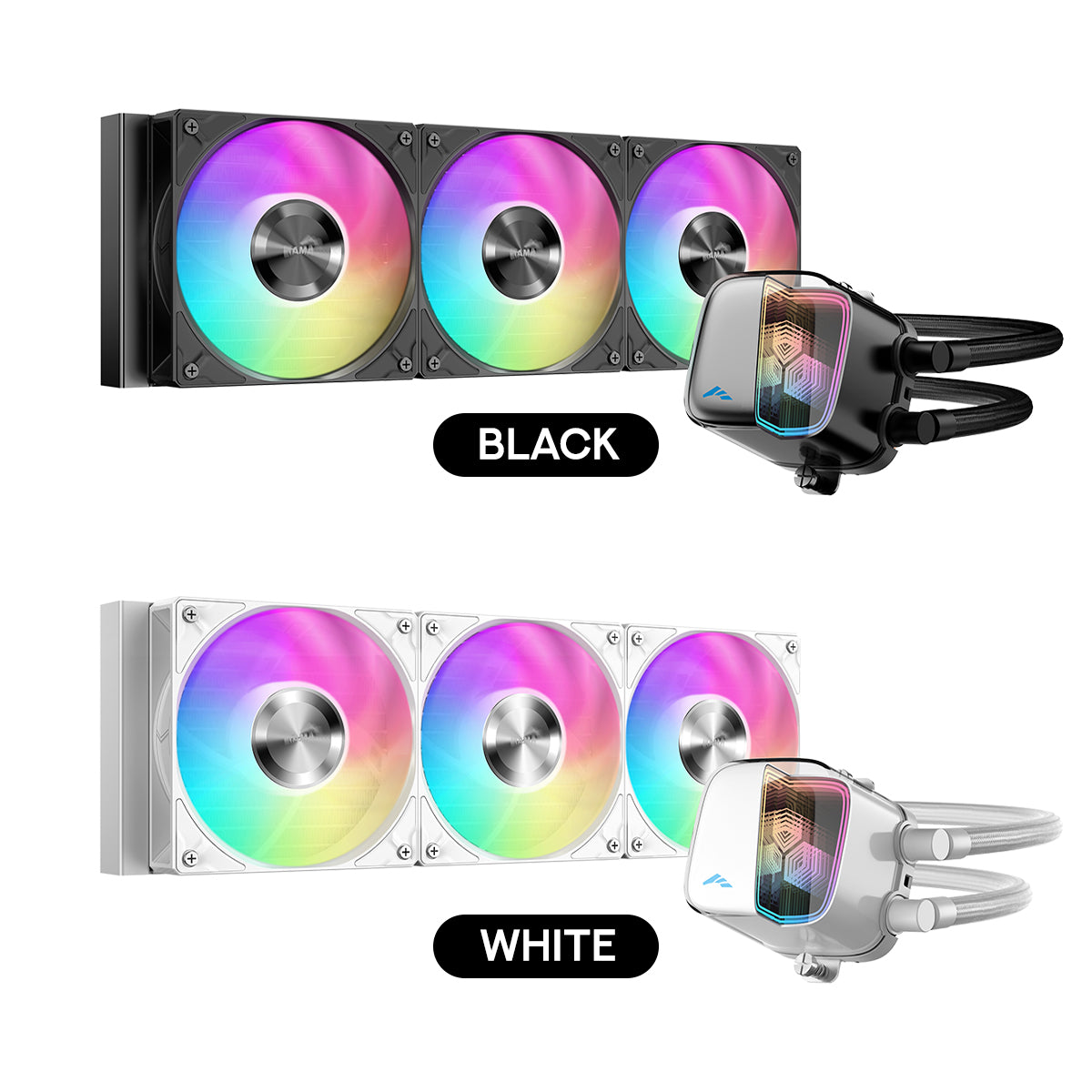 Sama L70 360mm AIO ARGB Liquid CPU Cooler with Infinity Mirror Effect