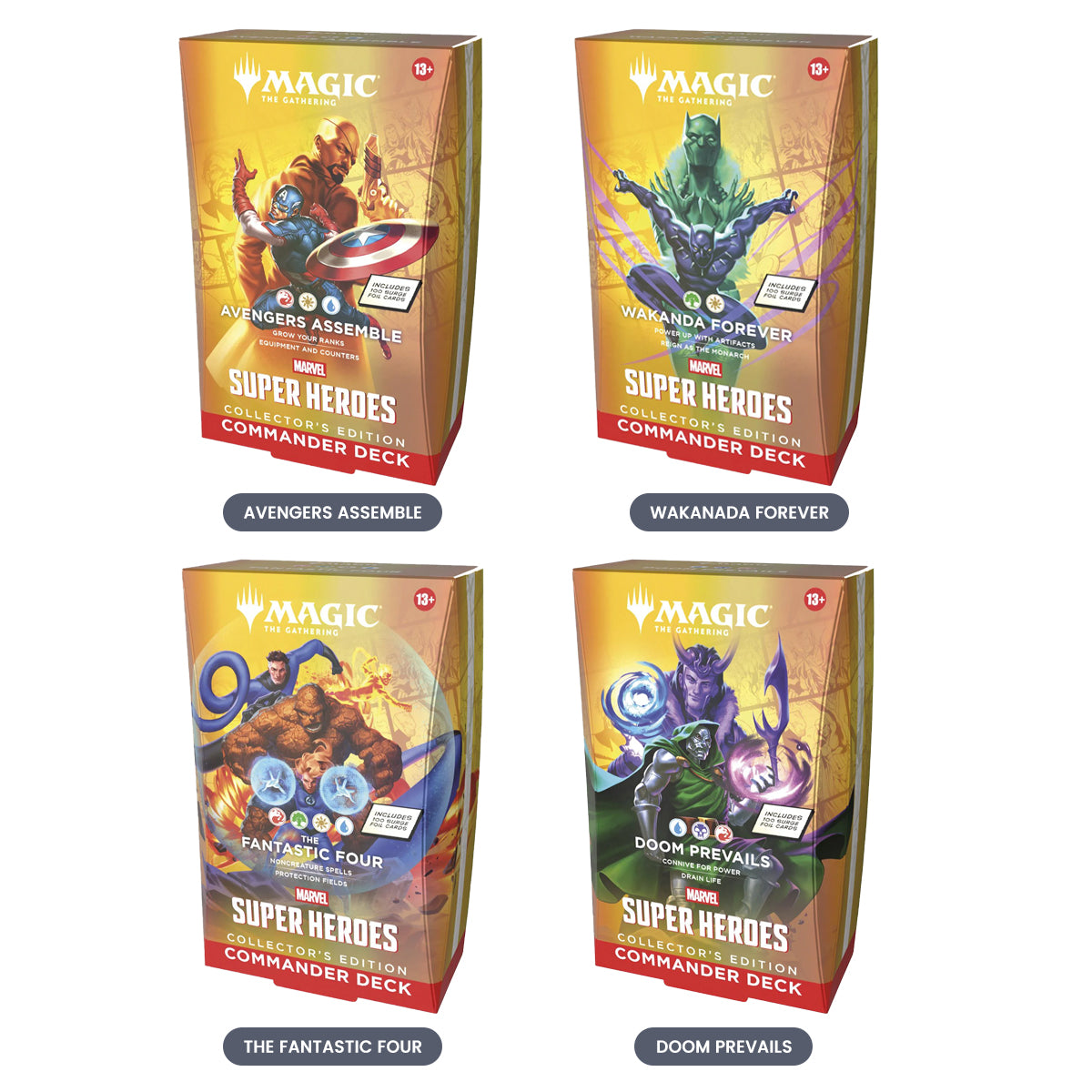 Magic The Gathering Marvel Super Heroes Commander Deck Collector's Edition