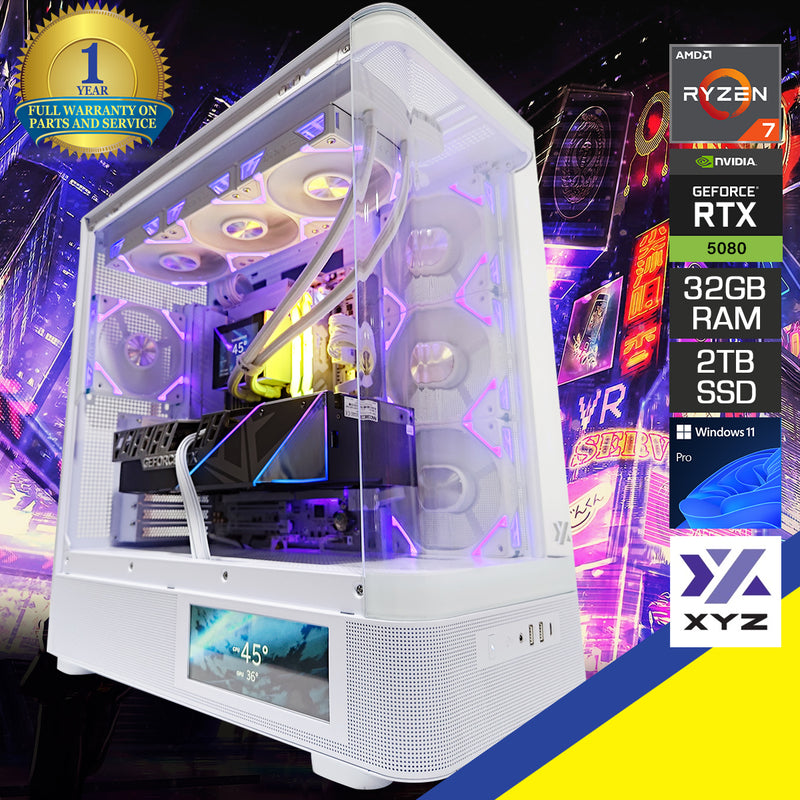 Ultra Quantum White Desktop Gaming PC