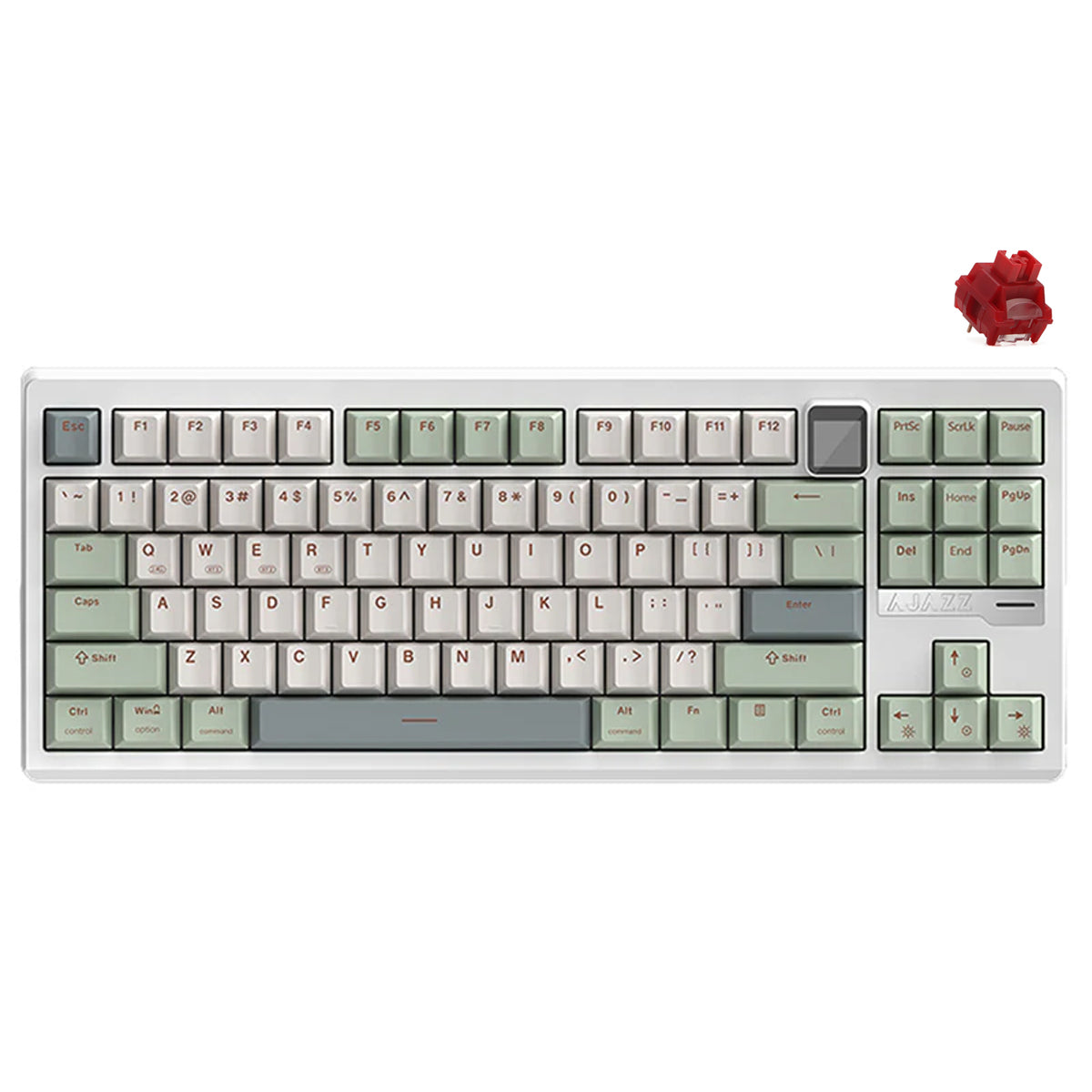 Ajazz QS87 Max RGB Tri-Mode 87-Keys Aluminum CNC Case Hot-Swappable Mechanical Keyboard