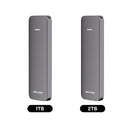Hiksemi Elite USB 3.2 Gen2 x2 Up to 1050MB/s Read & 1030MB/s Write Type-C Portable SSD (Grey) (1TB, 2TB)